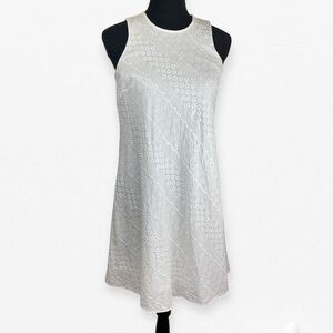 Calvin Klein White Lace high neck sleeveless Mini Dress 2
